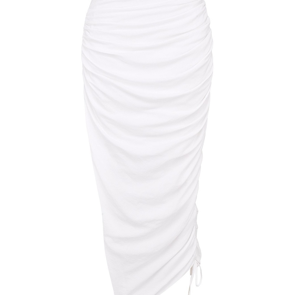 HOUSE OF CB
LOIE GATHERED MAXI SKIRT WITH SIDE SPLIT WHITE